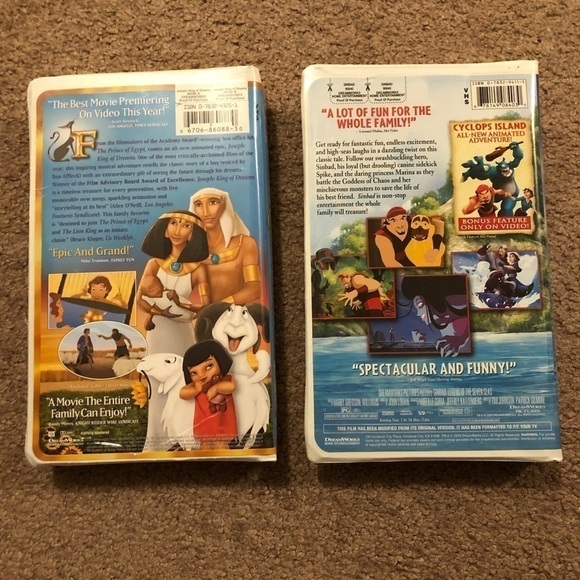 Dreamworks Double Feature VHS movies - Picture 2 of 2